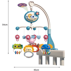 DZIECIĘCA KARUZELA DO ŁÓŻECZKA KARUZELKA Z PROJEKTOR LED POZYTYWKA NA PILOT