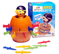 SZALONY PIRAT UKŁUJ PIRATA GRA PIRACKA BECZKA Z MIECZAMI NA PREZENT ZABAWKA