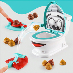 ŚMIESZNA GRA WESOŁY SEDES TOALETA ŚMIESZNA ZABAWKA KUPA PRANK