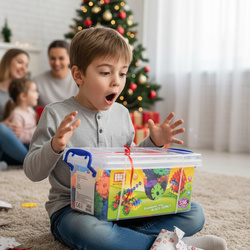 DUŻY ZESTAW KLOCKI 3D KONSTRUKCYJNE GWIAZDKI 506 ELEMENTÓW DLA DZIECI 3+