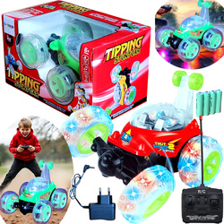 AUTO TWISTER SAMOCHÓD ZDALNIE STEROWANY NA PILOT DLA DZIECI AKROBATA LED XL