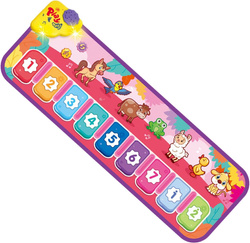 MATA MUZYCZNA ZWIERZĘTA DLA DZIECI DZIEWCZYNKI GRA ZABAWA TANECZNA RÓŻOWA