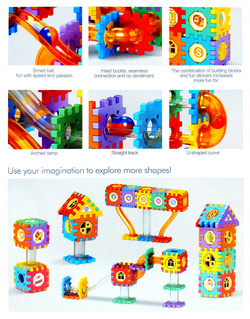 TOR KULKOWY wafle KLOCKI KONSTRUKCYJNE UKŁADANKA kulki Marble