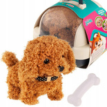 Chodzący PIESEK HUSKY Interaktywny PIES w DOMKU Chodzi i Szczeka