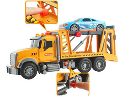 AUTO POMOC DROGOWA LAWETA TIR POJAZD ZESTAW SAMOCHÓD Z ŚWIATŁEM DŹWIĘKIEM