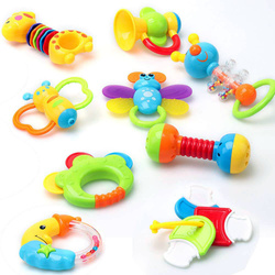 ZESTAW GRZECHOTEK GRZECHOTKI W BUTELCE ZABAWEK DLA DZIECI NIEMOWLĄT KLUCZE