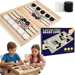 DYNAMICZNA GRA FAST SLING PUCK DREWNIANA DLA 2 GRACZY CYMBERGAJ PIŁKARZYKI