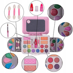 KOSMETYKI DO MALOWANIA MAKIJAŻU W KUFERKU MAKE UP WALICZEKA NA KÓŁKACH