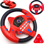 KIEROWNICA NA PRZYSSAWKI Czerwona F1 Z DŹWIĘKIEM SYMULATOR Dźwięki Jazdy