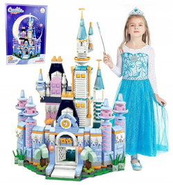 ZAMEK KSIĘŻNICZKI KLOCKI ZESTAW 535 KLOCKÓW NA PREZENT DLA DZIEWCZYNKI 6w1