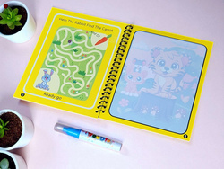 KSIĄŻECZKA WODNA KOLOROWANKA MALOWANKA Z PISAKIEM WODNYM NA WODĘ MALOWANIA