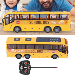 AUTOBUS SZKOLNY ZDALNIE STEROWANY NA PILOT ŚWIATŁA LED AUTO BUS DLA DZIECI