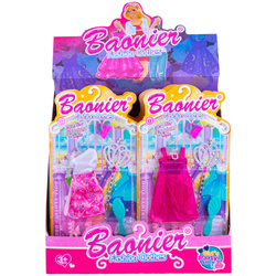 ZESTAW UBRANKA SUKNIA DLA LALEK WIECZOROWA BUTY