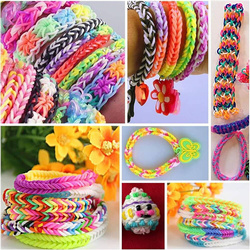 GUMKI DO ROBIENIA BRANSOLETEK ZESTAW w pudełku ZAWIESZKI LITERKI KORALIKI