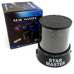 LAMPKA NOCNA MASTER PROJEKTOR GWIAZD LAMPA NA BATERIE DO POKOJU DLA DZIECI