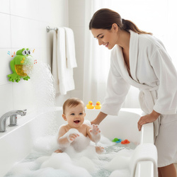 ŻABA DO ROBIENIA PIANY BANIEK MYDLANYCH ZABAWKI DO WANNY KĄPIELI DLA DZIECI