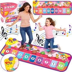 MATA MUZYCZNA ZWIERZĘTA DLA DZIECI DZIEWCZYNKI GRA ZABAWA TANECZNA RÓŻOWA