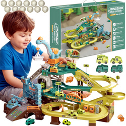 TOR KULKOWY SAMOCHODOWY DINOZAUR PLAC BUDOWY PARKING GARAŻ KOPALNIA ZABAWKA