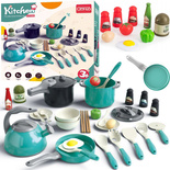 ZESTAW KUCHENNY DLA DZIECI KUCHNIA Z AKCESORIAMI GARNKI ZABAWKA DO ZABAWY