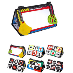 MATA ZABAWKA SENSORYCZNA SKŁADANA LUSTERKO DLA DZIECI NIEMOWLĄT KONTRASTOWA