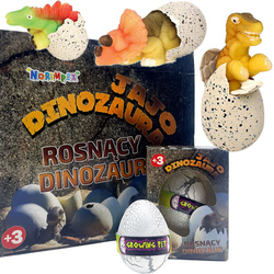 JAJO DINOZAURA ROSNĄCY WYKLUWAJĄCY Z JAJKA JAJKO