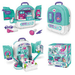 LEKARZ dla lalek MAŁY DOKTOR zestaw lekarski do zabawy plecak DOMEK z LALKA