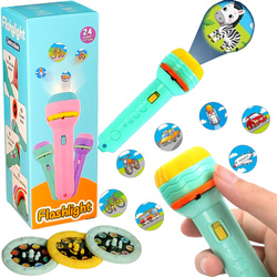 RĘCZNY PROJEKTOR RZUTNIK DO POKAZ SLAJDÓW ZDJĘĆ ZABAWKA DLA DZIECI LATARKA