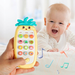 TELEFON SMARTFON EDUKACYJNY INTERAKTYWNY ANANAS ZABAWKA DLA DZIECI