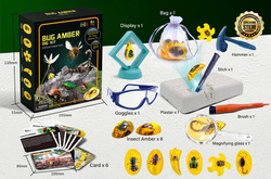 ZESTAW ARCHEOLOGICZNY WYKOPALISKA BURSZTYNÓW Z OWADAMI SKAMIENIAŁOŚCI