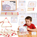 Gra Logiczna Matchstick Men Zagadki Logiczne Patyczki Zapałki Drewniane