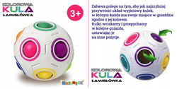 KOSTKA CUBE MAGIC BALL KULA UKŁADANKA ZABAWKA PREZENT NA STRES DLA DZIECI