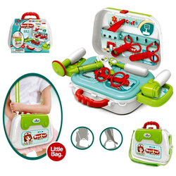 MAŁY LEKARZ ZESTAW LEKARSKI DOKTORA ZABAWKA W KUFERKU ZABAWA W LEKARZA