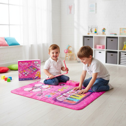 MATA MUZYCZNA PIANINKO I PERKUSJA Z 2 PAŁECZKAMI ZABAWKA DO GRY DLA DZIECI