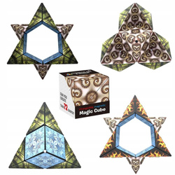 ANTYSTRESOWA Układanka Kostka GRA LOGICZNA Magnetyczna Magic Cube Fidget