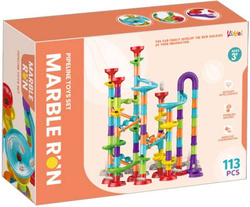 TOR kulkowy KULODROM wyścig DLA KULEK Marble ZESTAW KULKI WYRZUTNIA 113 el.