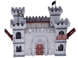 Figurki Żołnierzyki z akcesoriami rycerze piraci 302 elem zamek z figurkami