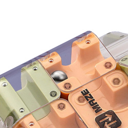 KOSTKA dla dzieci Z LABIRYNTEM I METALOWA KULKA GRA LOGICZNA CUBE MAZE 3D