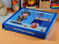 UKŁADANKA MAGNETYCZNA PUZZLE KREATYWNE UBIERANIE CHŁOPAKA ZAWODY UBIERANKA