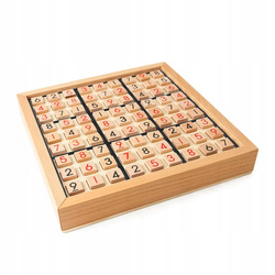 Drewniane Sudoku Zestaw Do Gry Gra Drewno Łamigłówka Dla Dzieci i Dorosłych
