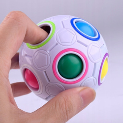 KOSTKA CUBE MAGIC BALL KULA UKŁADANKA ZABAWKA PREZENT NA STRES DLA DZIECI