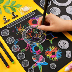 SPIROGRAF ZESTAW DO RYSOWANIA DLA DZIECI PISAKI MAZAKI ZABAWKA EDUKACYJNA