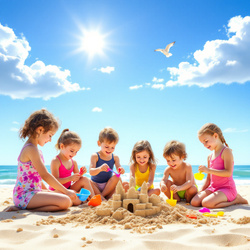 ZABAWKI DO PIASKU NA PLAŻĘ PIASKOWNICY ZESTAW DLA DZIECI ŁOPATKA KONEWKA 9e