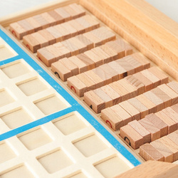 Drewniane Sudoku Zestaw Do Gry Gra Drewno Łamigłówka Dla Dzieci i Dorosłych