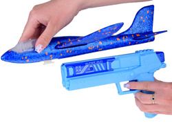 Piankowy Samolot ze światłem LED wystrzeliwany z Pistoletu ZA5000