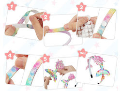 Zestaw kreatywny SYRENKA - zrób ozdobne syrenkowe opaski do włosów ZA5580