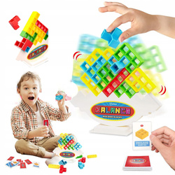 Układanka tetris balansujące klocki TOWER DLA DZIECI WIEŻA 3D gra LOGICZNA