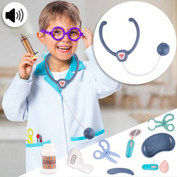 MAŁY DOKTOR LEKARZ DLA DZIECI DUŻY ZESTAW LEKARSKI RENTGEN EKG NA WÓZKU
