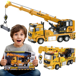 DŹWIG ZABAWKA AUTO Z DŹWIĘKIEM ŚWIATŁEM POJAZD BUDOWLANY DLA CHŁOPCA DZIECI