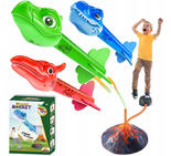 Zabawka Rakieta Kosmiczna Zestaw 3 Dinozaury z Regulacją Wyrzutnia Wulkan