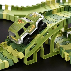 TOR WYŚCIGOWY Elastyczny Dino Park XXL DINOZAUR JURASSIC NA BATERIĘ KOLEJKA